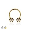 316L SURGICAL STEEL ROUND CZ HEART CIRCLE HORSESHOE/SEPTUM